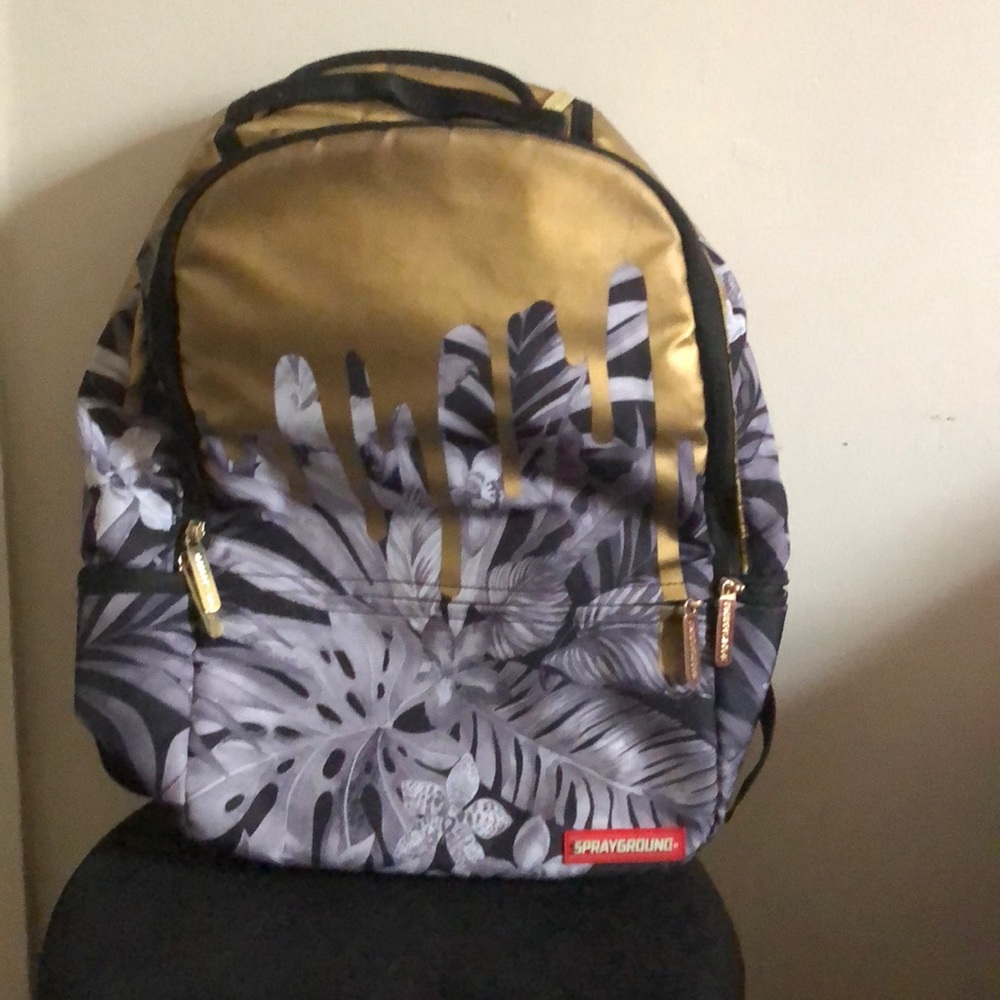 Gold Jungle Sprayground Backpack